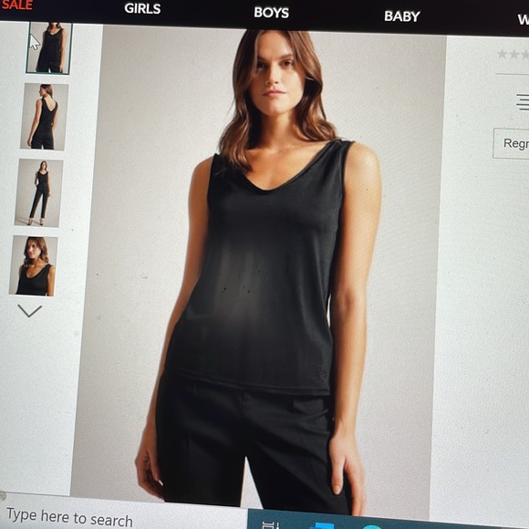 Ted baker Shavon v neck sleeveless top - Picture 4 of 9